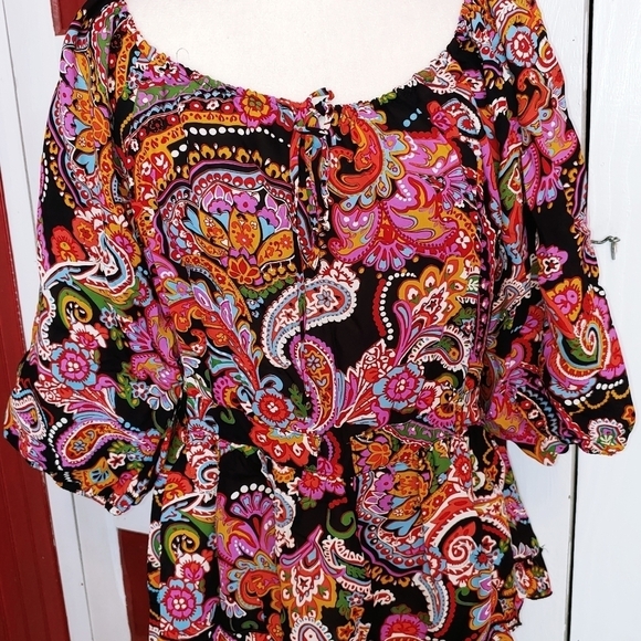 Andrea Behar Boston Proper Floral Paisley Top - Picture 2 of 6